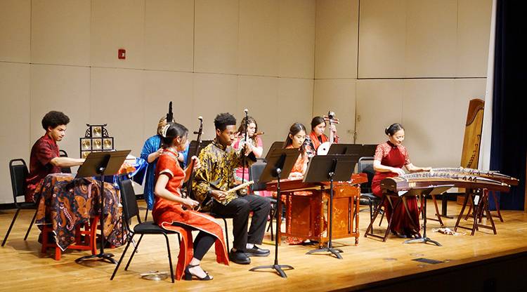 A picture of the Chinese Music Ensemble