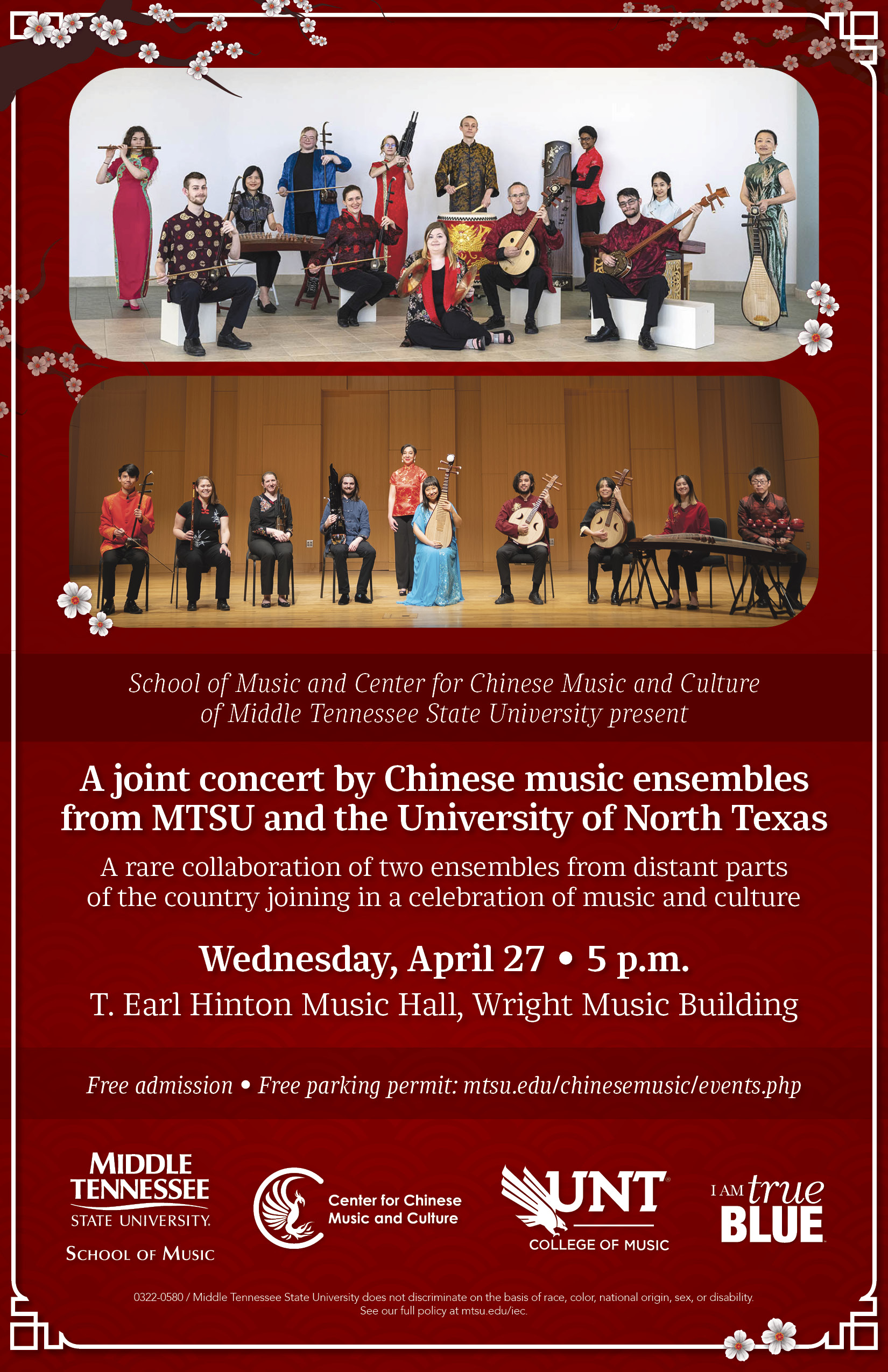 The Chinese Music Ensemble from Spring of 2022