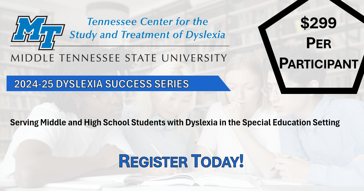 Header for Dyslexia Success Series