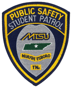 Shoulder patch for the MTSU Police Raider Patrol program